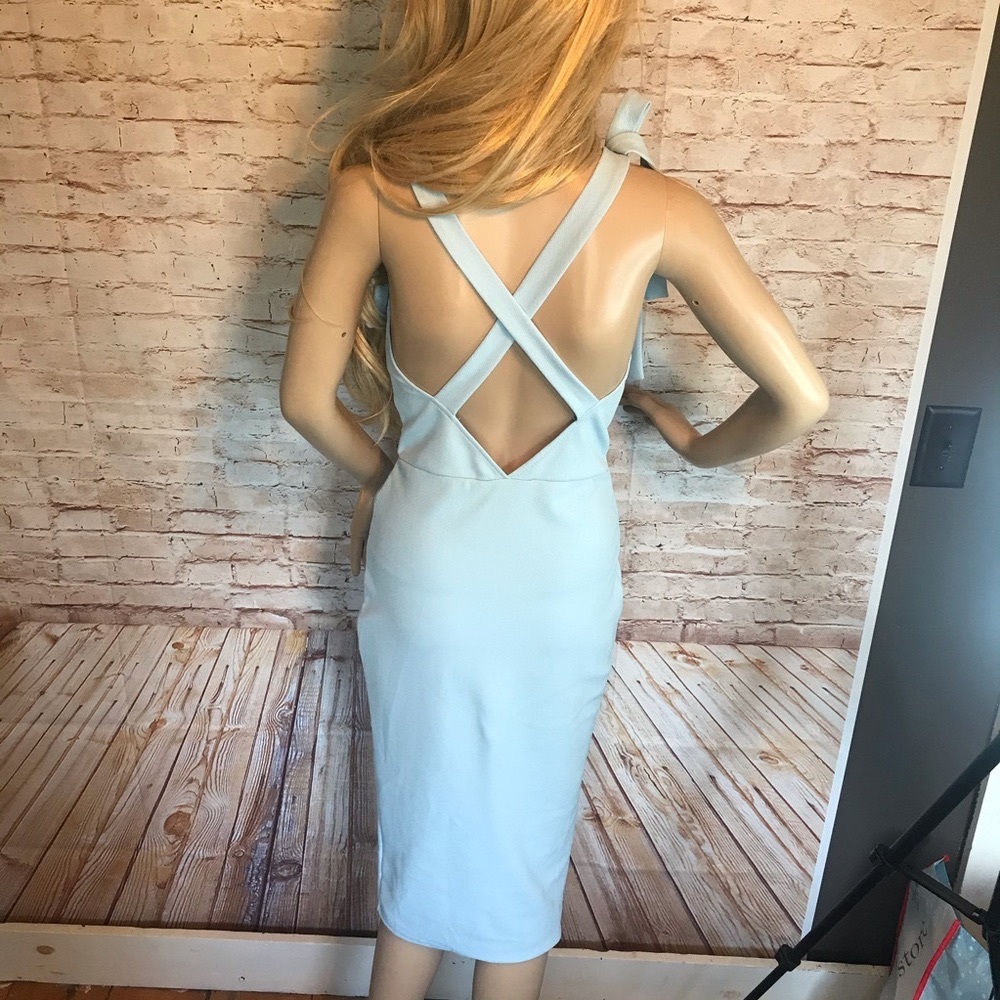 Oh my love London powder blue halter dress size S
